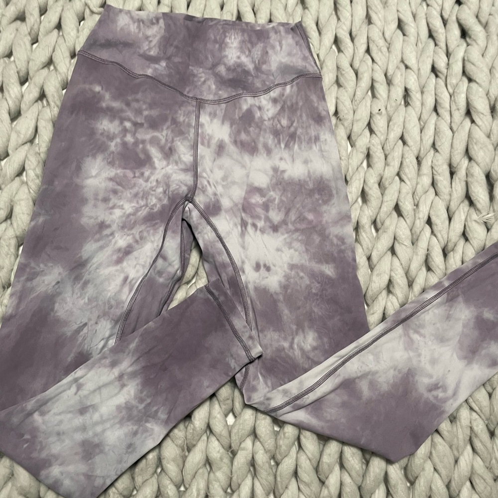 Kamo Fitness Purple Tie-Dye Leggings